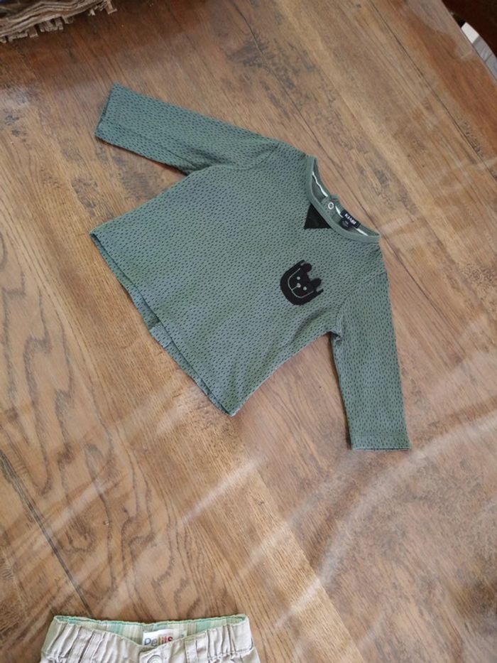 Tee-shirt manches longues vert