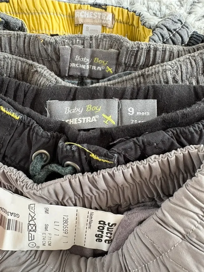 Lot de 9 pantalons 9 mois - photo numéro 4