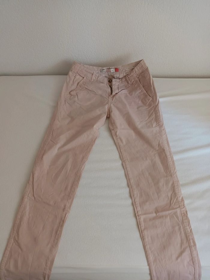 Pantalon chino rose Bershka taille 38 - photo numéro 3