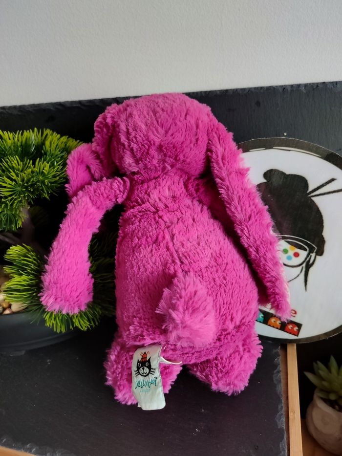 peluche jellycat lapin bunny bashfull blossom jelly2198 medium rose fleur Medium - photo numéro 2