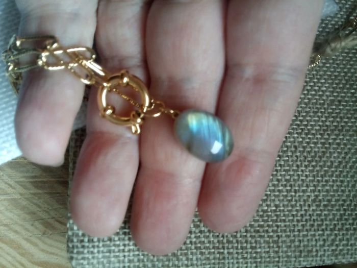 Collier pierre de labradorite