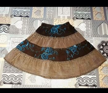 🟣 8 ans Jupe Hiver Strass 🟣