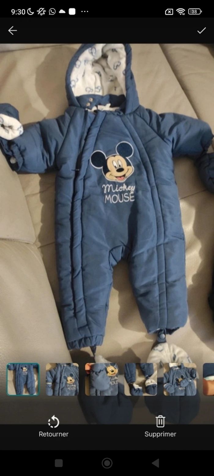 Combinaison hiver bébé garçon neuve