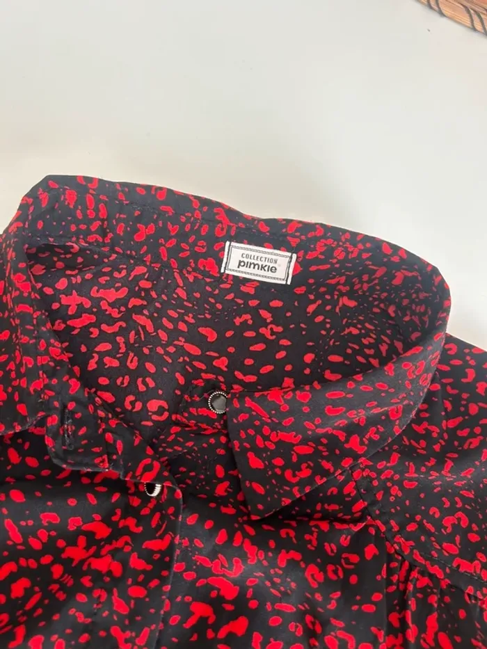 Chemise rouge et noir Pimkie M - photo numéro 5