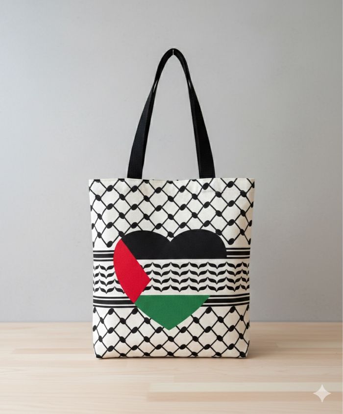Tote bag Palestine style keffiyeh - photo numéro 4