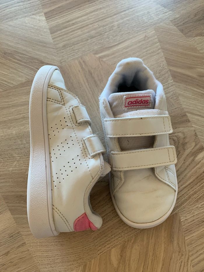 Basket à scratch rose Adidas fille T.26 - photo numéro 2