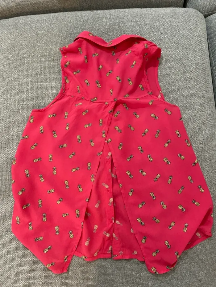 Chemise sans manches rose - photo numéro 5