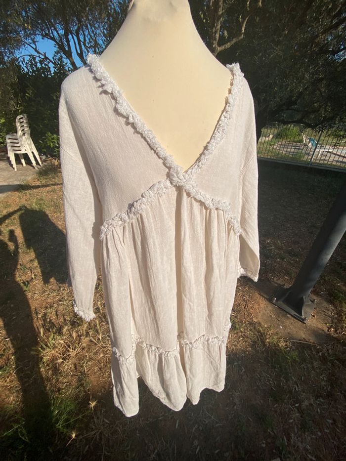 Robe lin coton taille unique