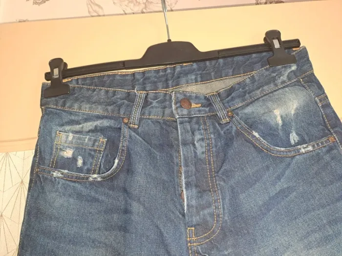 Jean homme slim fit neuf effet used piazza Italia étiquette vente enlevée 42 France (46 Italie) - photo numéro 7