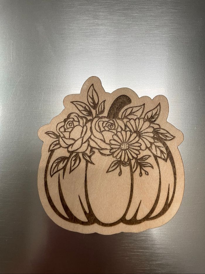 Magnet en bois Halloween automne - photo numéro 7