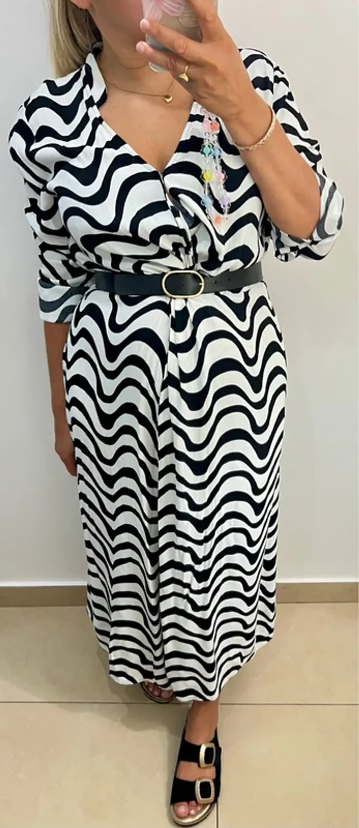 Robe longue fluide imprimée Marks&Spencer - photo numéro 3