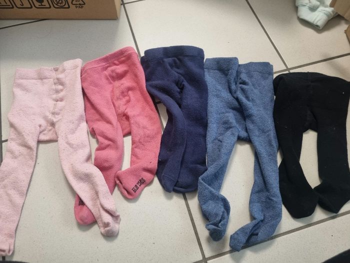 Lot de 5 collants 3 et 6 mois