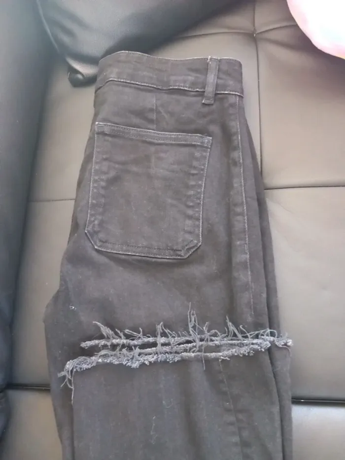 Jean noir mango taille 38 bon état - photo numéro 5