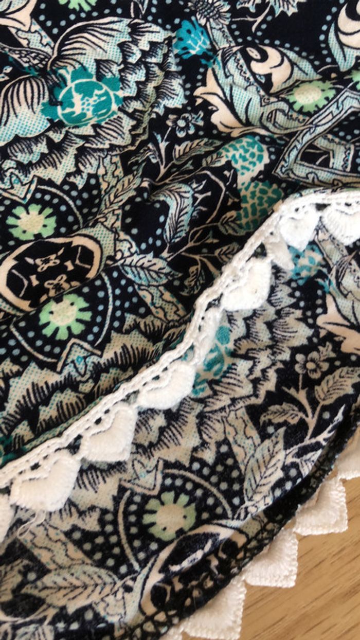 Short léger Liberty taille S bleu turquoise - photo numéro 4