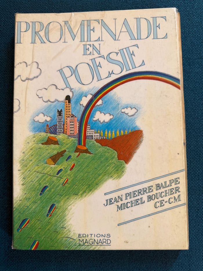 Livre ancien école scolaire Promenade en Poésie Éditions Magnard