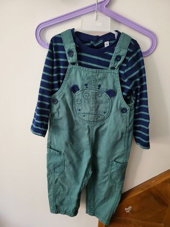 Ensemble salopette + Tee-shirt manches longues