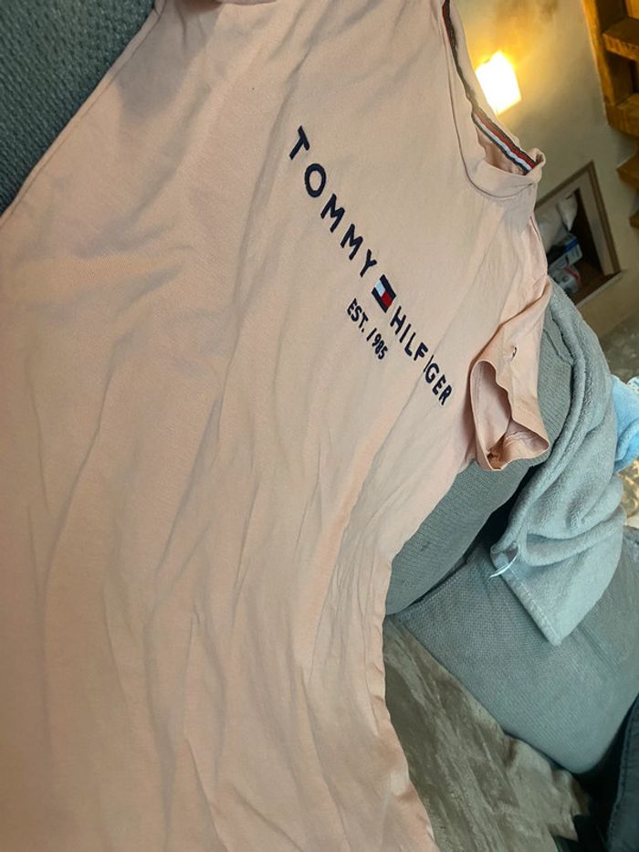 T shirt tommy hilfiger rose - photo numéro 8