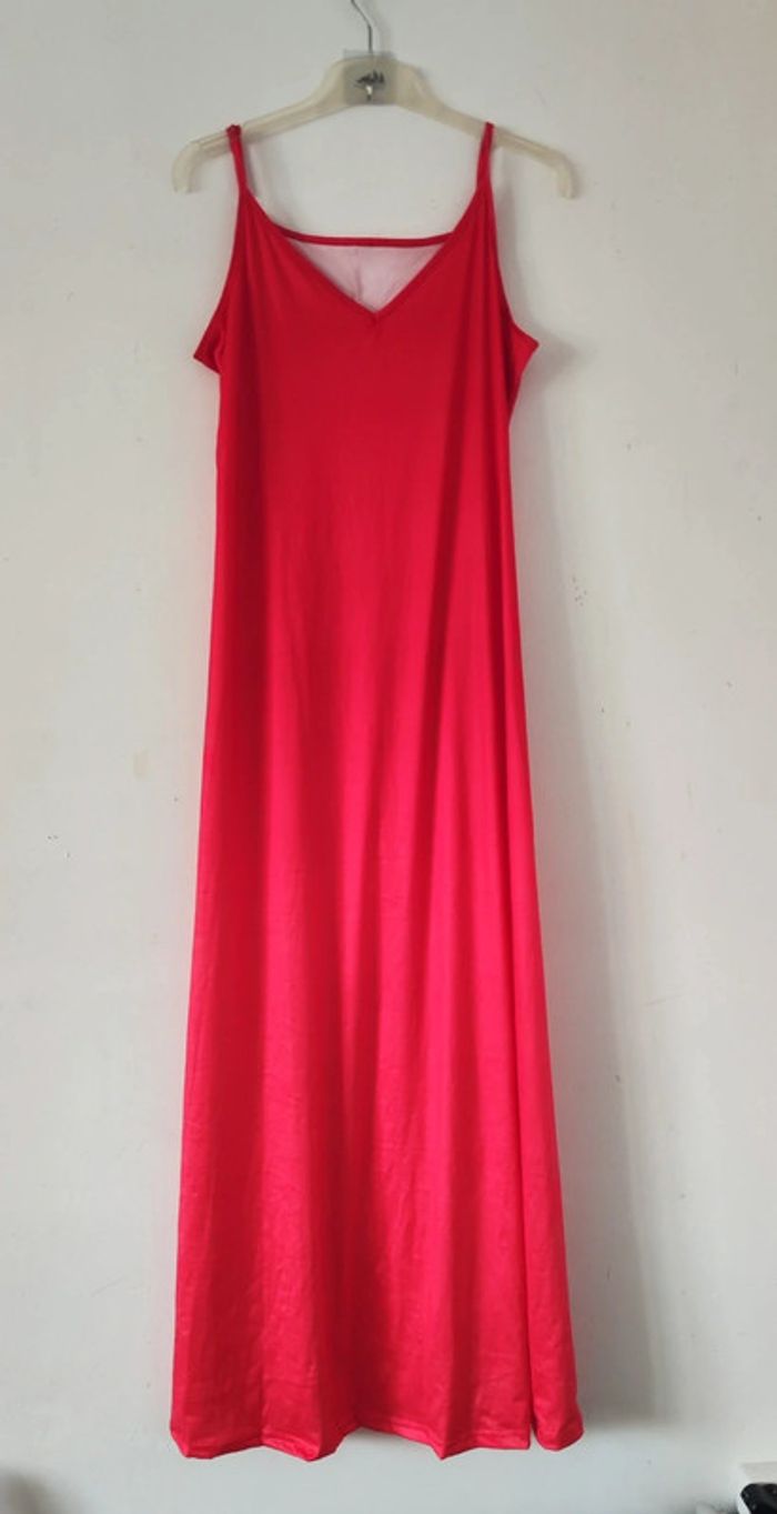 Robe longue rose femme XL