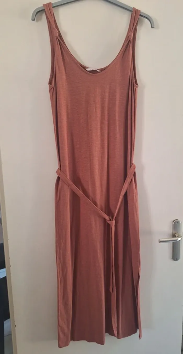 Robe longue en coton