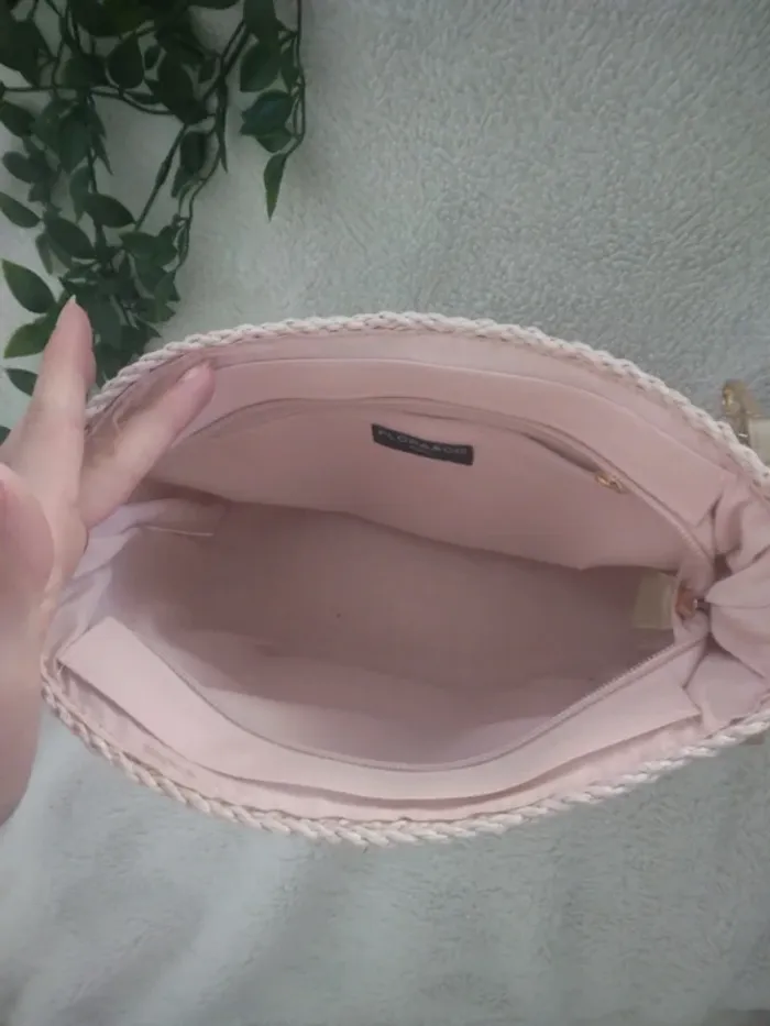 🦩Sac en osier rose Flora&Co neuf🦩 - photo numéro 13