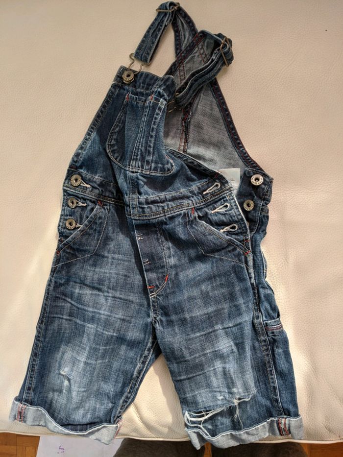 Salopette jean mixte 3-4 ans - photo numéro 2