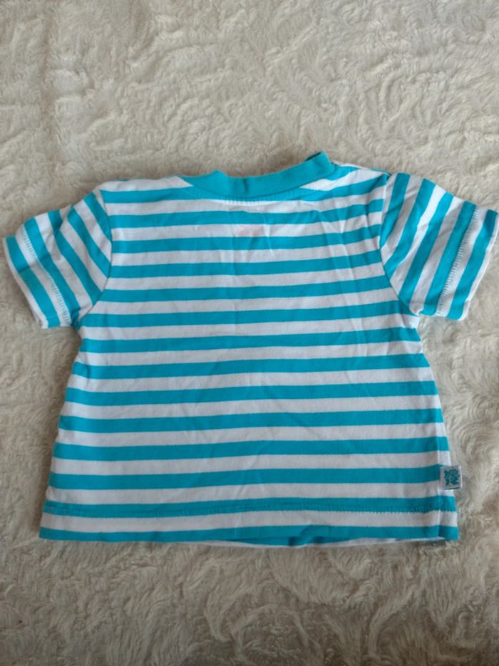 Tee shirt chemise manches courtes Garçon 3/6 mois Londres JO 2012 London Wenlock 100% coton - photo numéro 9