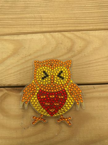 Magnet hibou 🦉 en Diamond painting