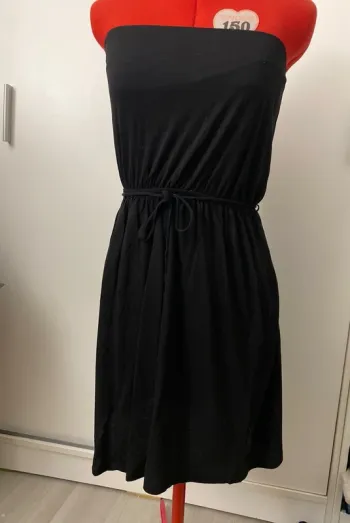 Robe bustier noire H&M