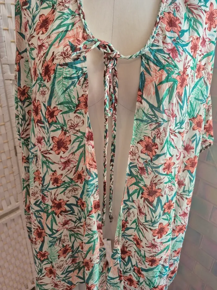 💕Jolie tunique / Kimono fleuri  Kaporal Femme TS /36 - La touche bohème de l'été ! 💕 - photo numéro 3