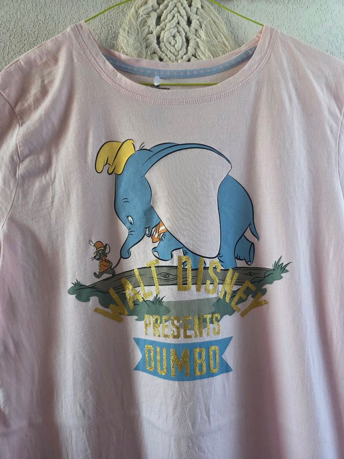 Tee shirt de nuit rose disney taille s - photo numéro 2