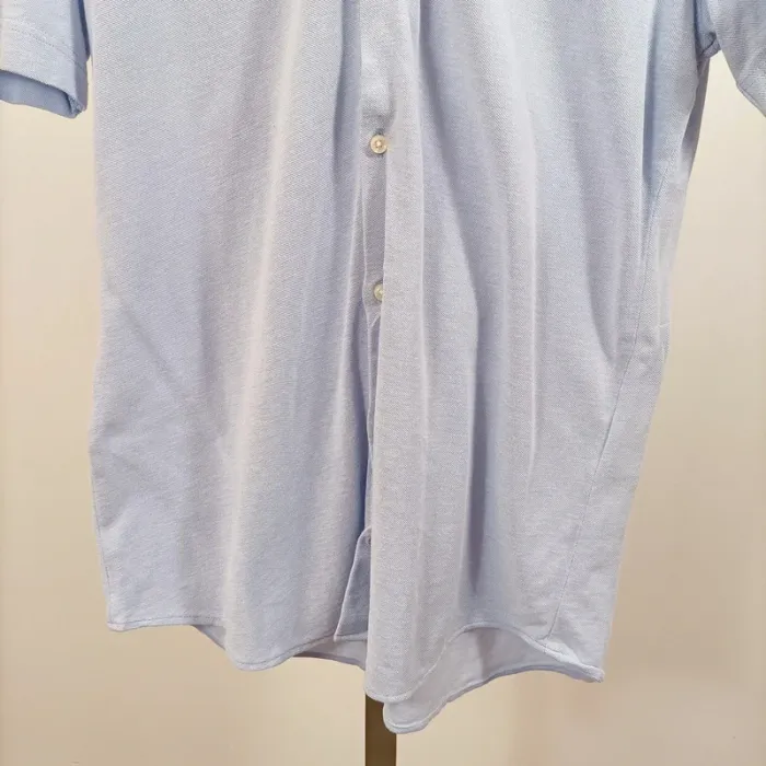 Chemise bleu clair Pierre Cardin manches courtes – tissu léger Futureflex taille L A1045 - photo numéro 4