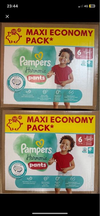 Couches pampers harmonie T6 pants