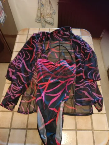 Maillot de bain avec sa sortie de bain