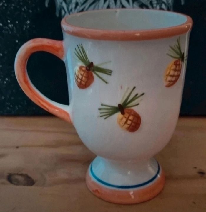 Tasse vintage avec cigale - photo numéro 3
