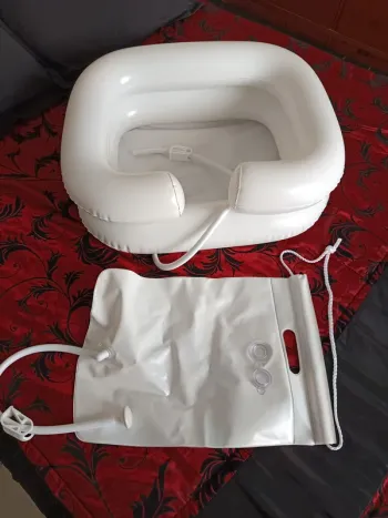 Bac à shampoing gonflable