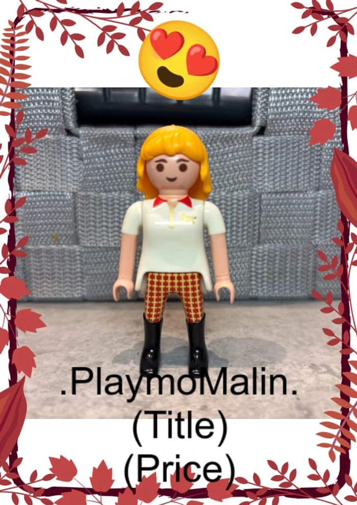 Personnage figurine femme playmobil