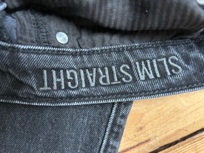 Jeans denim noir slim straight W28 L30 Hollister - photo numéro 3