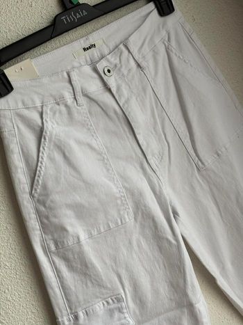 Jean cargo blanc 