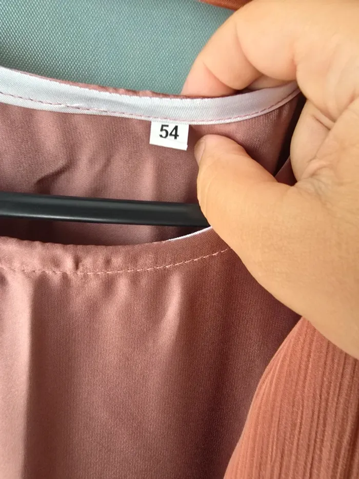 Abaya 3 pièces couleur brique – taille 54 – très beau rendu - photo numéro 7