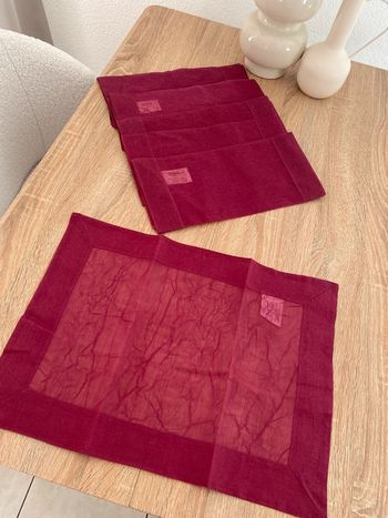 Set de table Casa prune 6 pièces