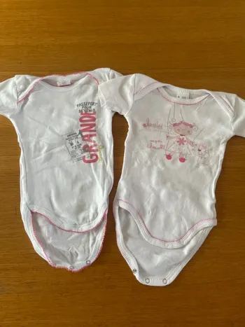 2 body manches courtes absorba