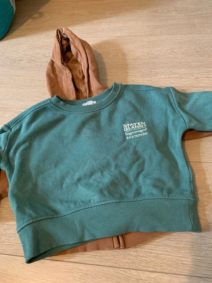 Lot 2 pulls + 1 gilet zippé en 24 mois Kiabi et Vertbaudet - photo numéro 3