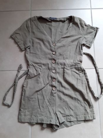 Combishort kaki femme S PRIMARK TBE