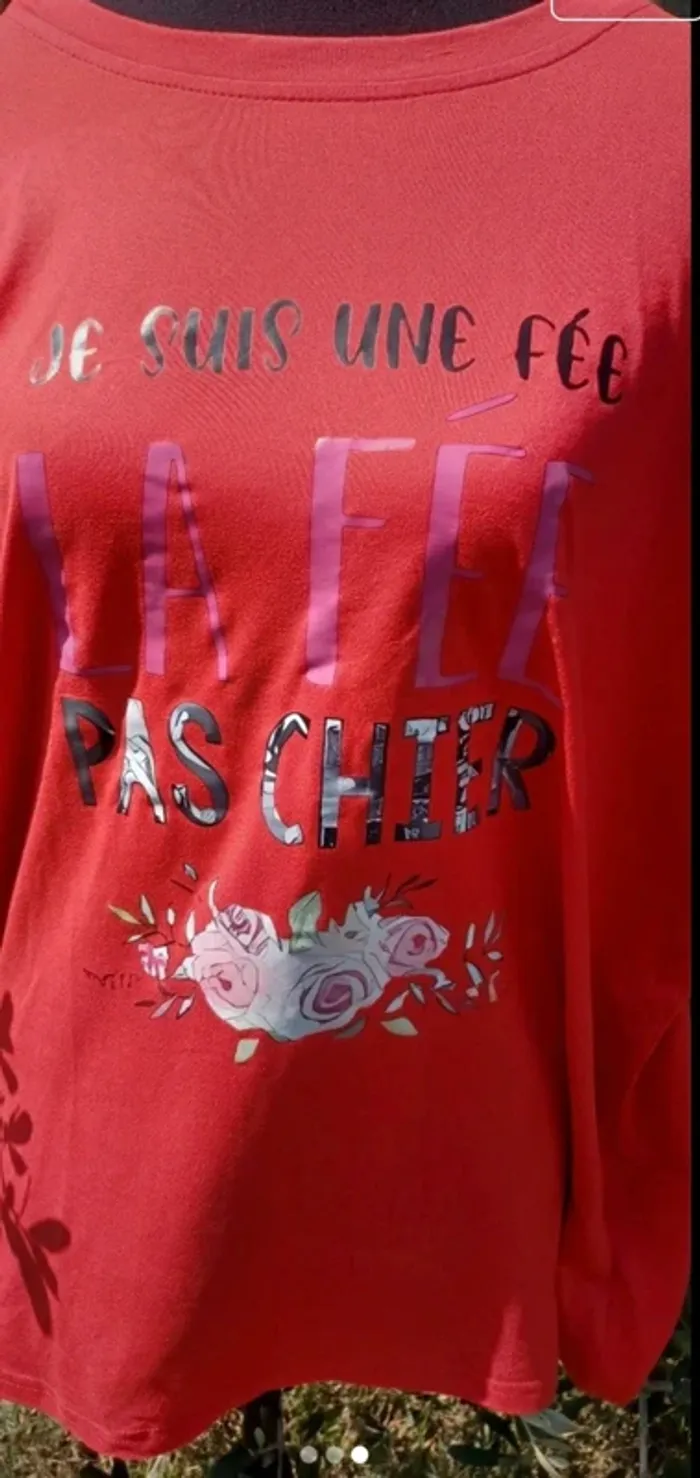 T-shirt je suis une fée la fée pas chier taille xxl - photo numéro 3