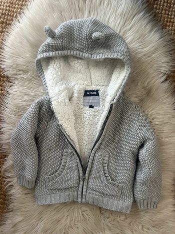 Garçon 👦🏻 Veste/ gilet polaire/gris - kiabi 18 mois