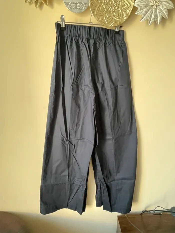 Pantalon marine large - photo numéro 9
