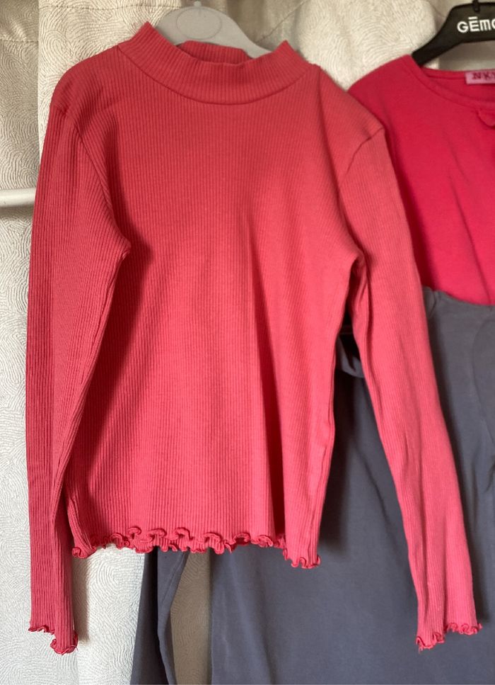 Lot fille t-shirt ml sous pull 8 ans plusieurs marques - photo numéro 8
