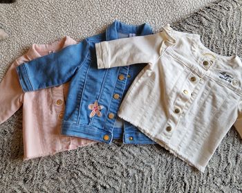 Lot de 3 vestes en jeans bébé