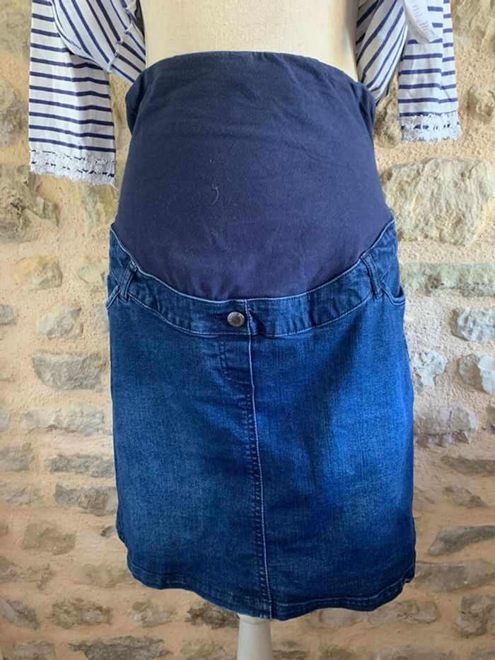 Jupe de grossesse Vertbaudet bleue T42 - photo numéro 2