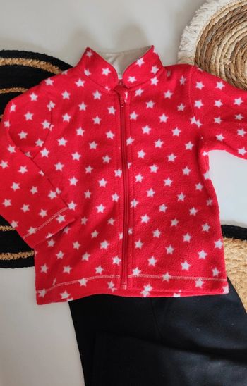 Veste gilet polaire étoilé 🌟 bébé fille mi saison printemps automne et hiver